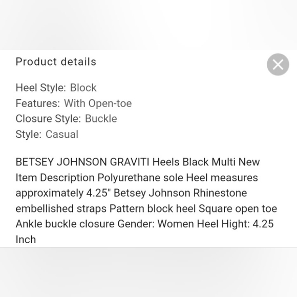 BETSEY JOHNSON Graviti Embellished Leopard Print Block Heel Sandal Size 7.5 NEW - Picture 5 of 14